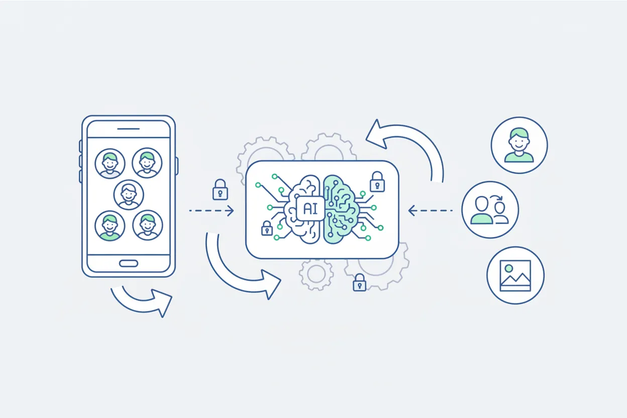 Fluxo de dados pessoais em solução de IA visual