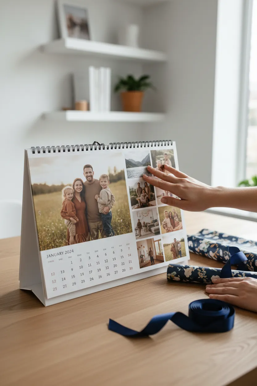 Calendário de Natal com fotos - Depois