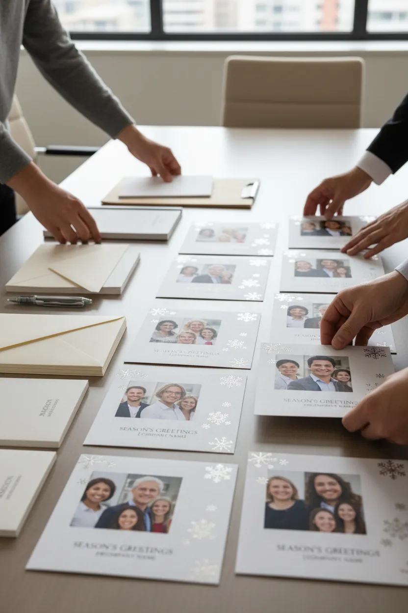 Cartão de Natal corporativo - Depois