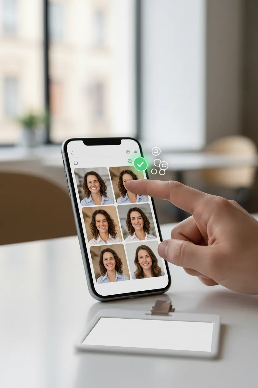 Foto IA realista para networking local - Depois