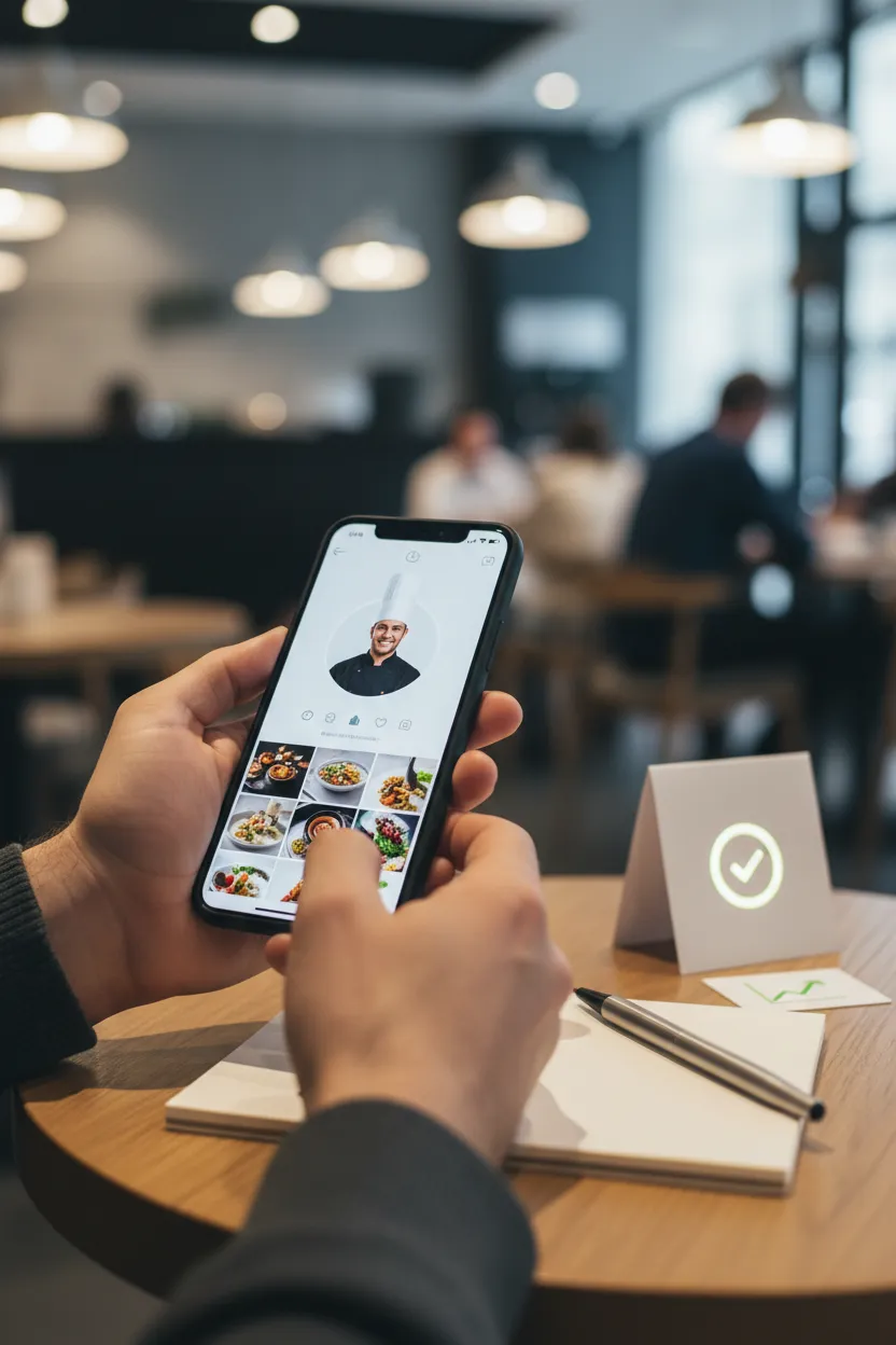 Chef com perfil no Instagram que vende - Depois