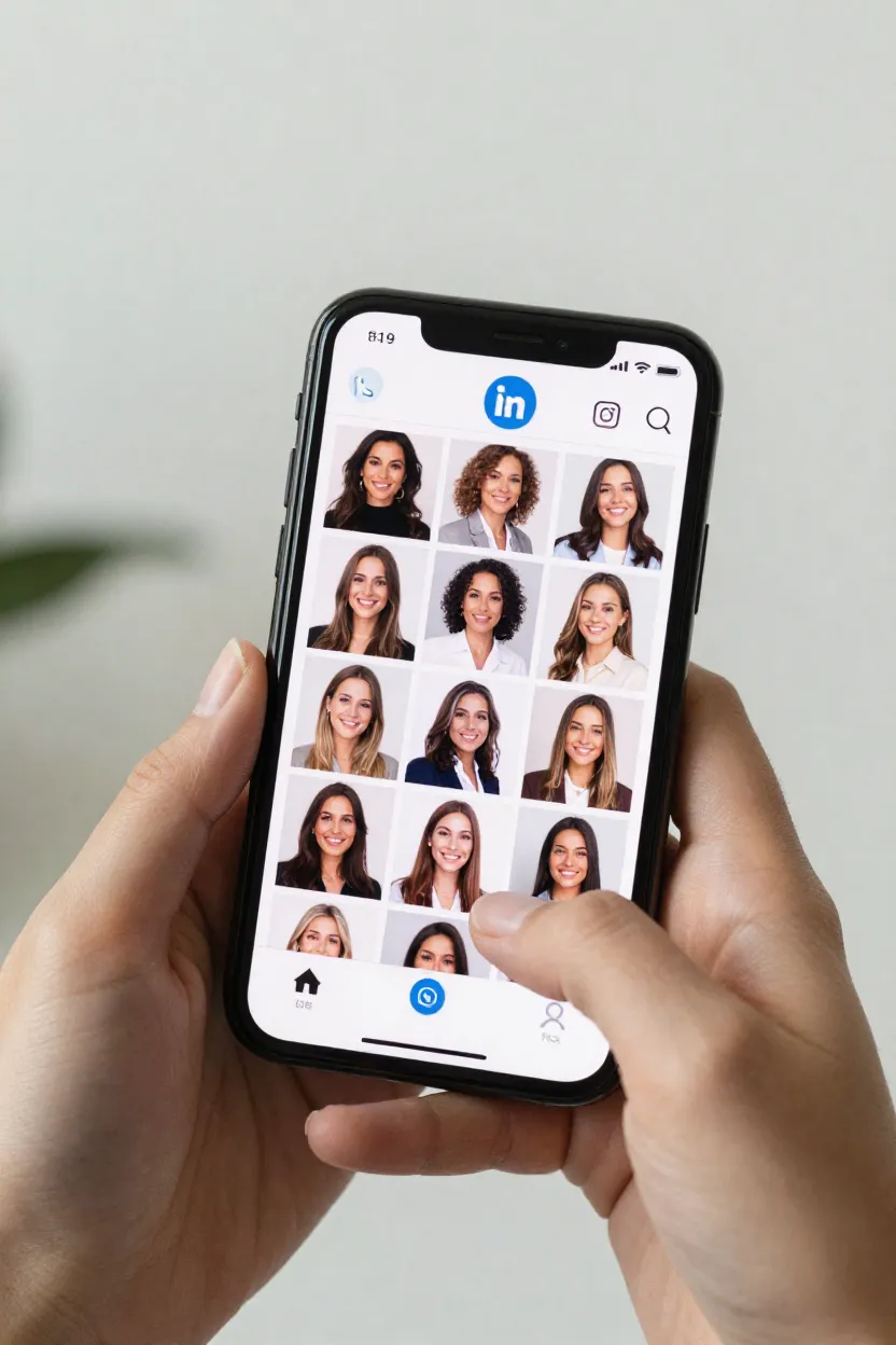 Foto Perfil Profissional Feminino - Depois