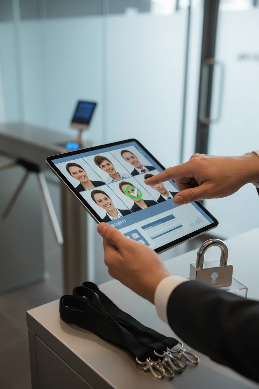 Equipe de segurança com foto confiável - Depois