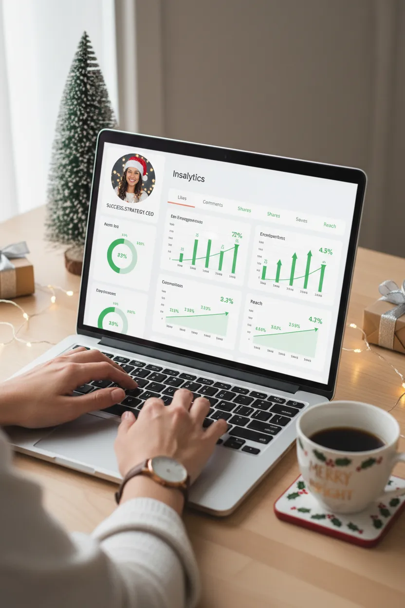 Perfil natalino para Instagram - Depois