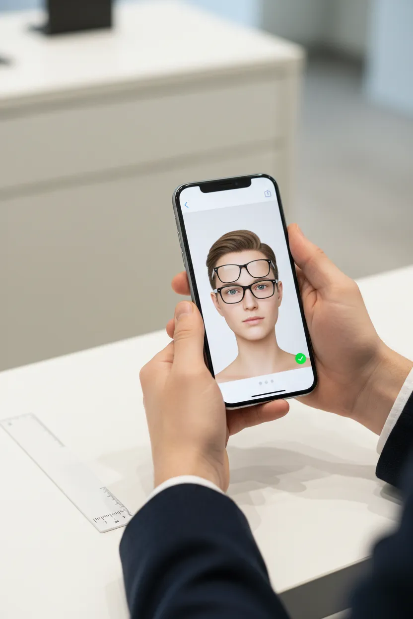 Provador virtual de óculos sem loja - Depois