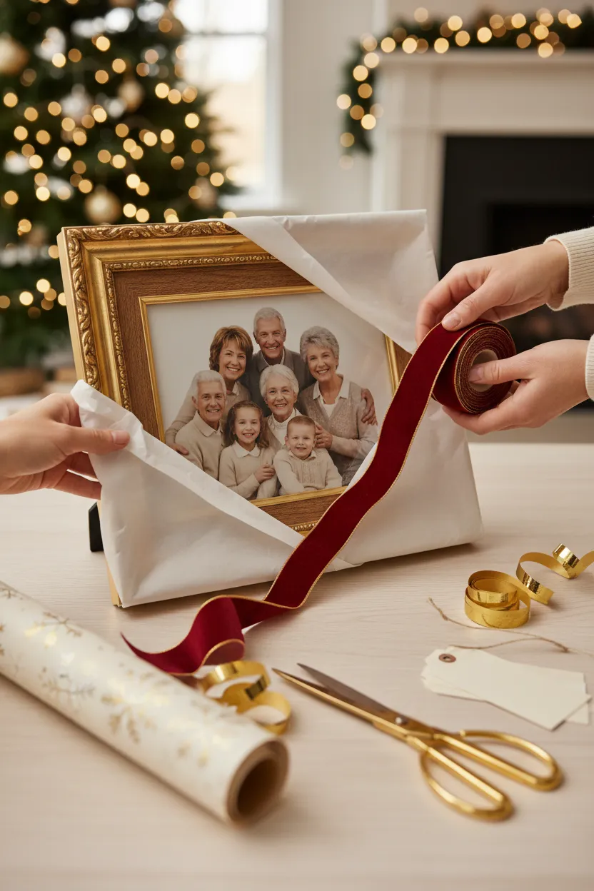 Quadro de família para o Natal - Depois