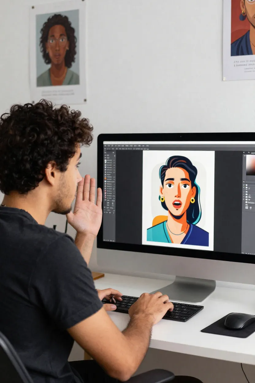 Transformar Foto em Ilustração - Depois